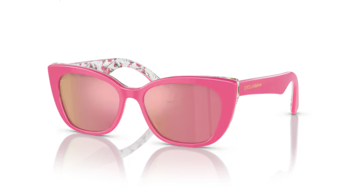 Lunette de soleil Dolce Gabbana enfant 0DX4427 3207/Z - Pink on pink flowers