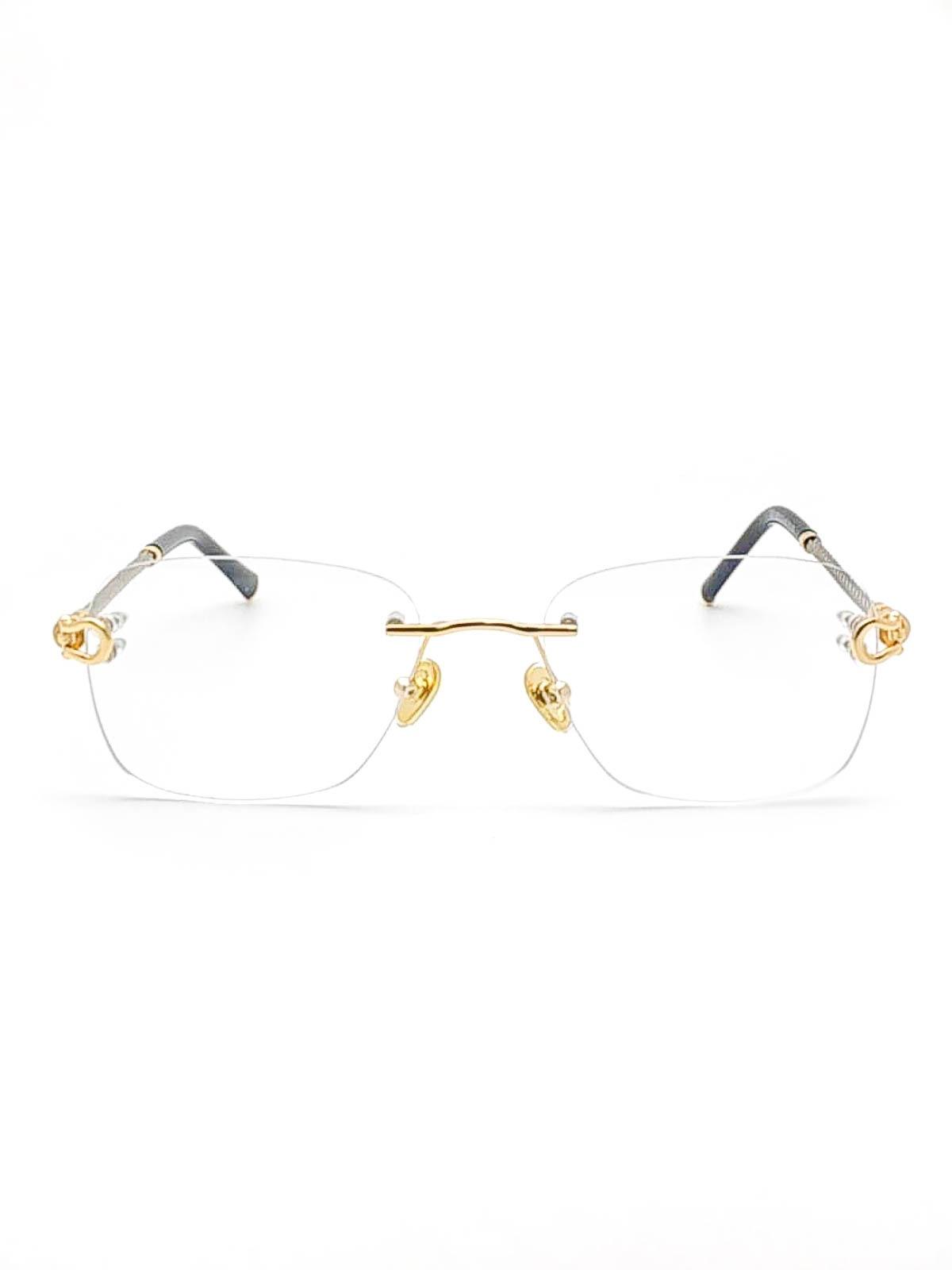 Lunette percée ROSALBA torsadée bicolore