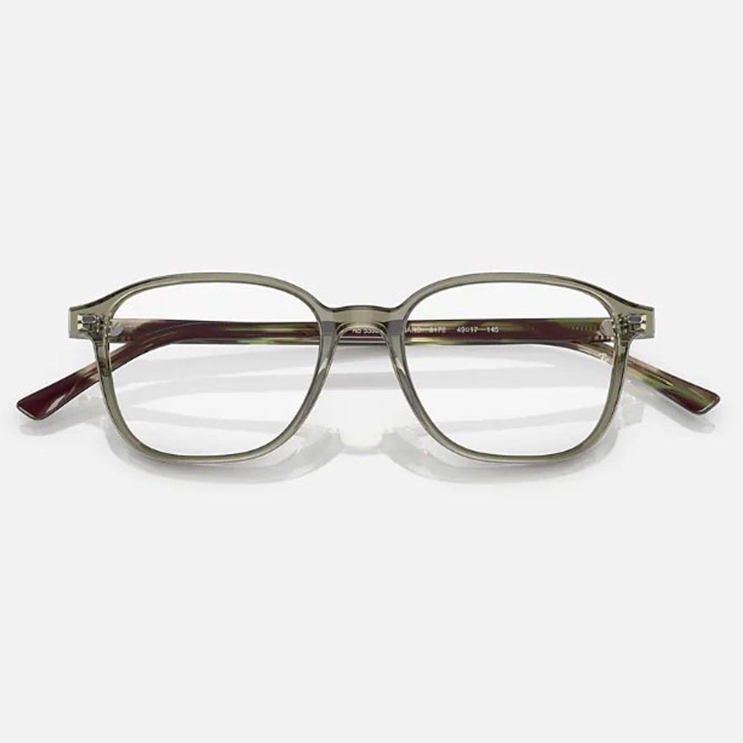 LUNETTES DE VUE RAY-BAN 0RX5393 - LEONARD / 8178 - TRANSPARENT VERT