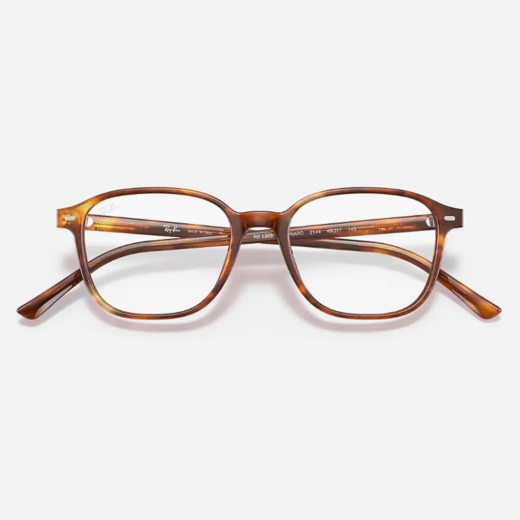 LUNETTES DE VUE RAY-BAN 0RX5393 - LEONARD / 2144 - RAYÉ HAVANA