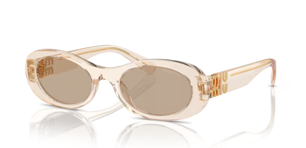 Lunette de soleil miu miu 11T40F - Sable transparent