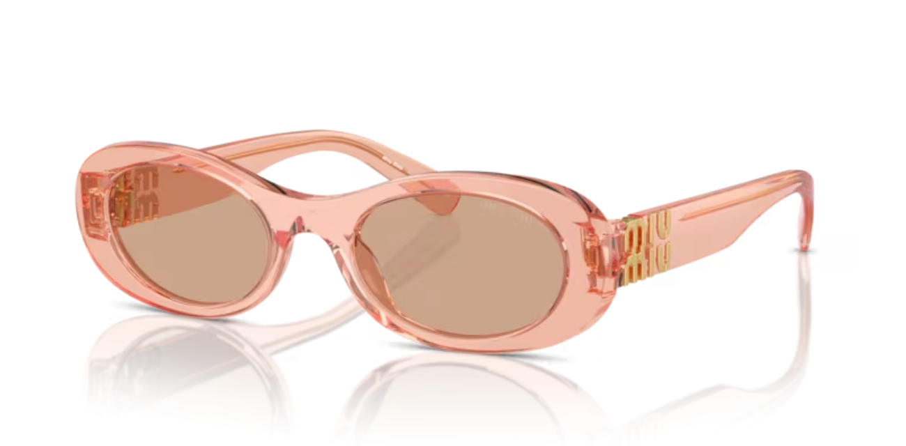 Lunette de soleil miu miu 13T1P1 - Noisette transparent