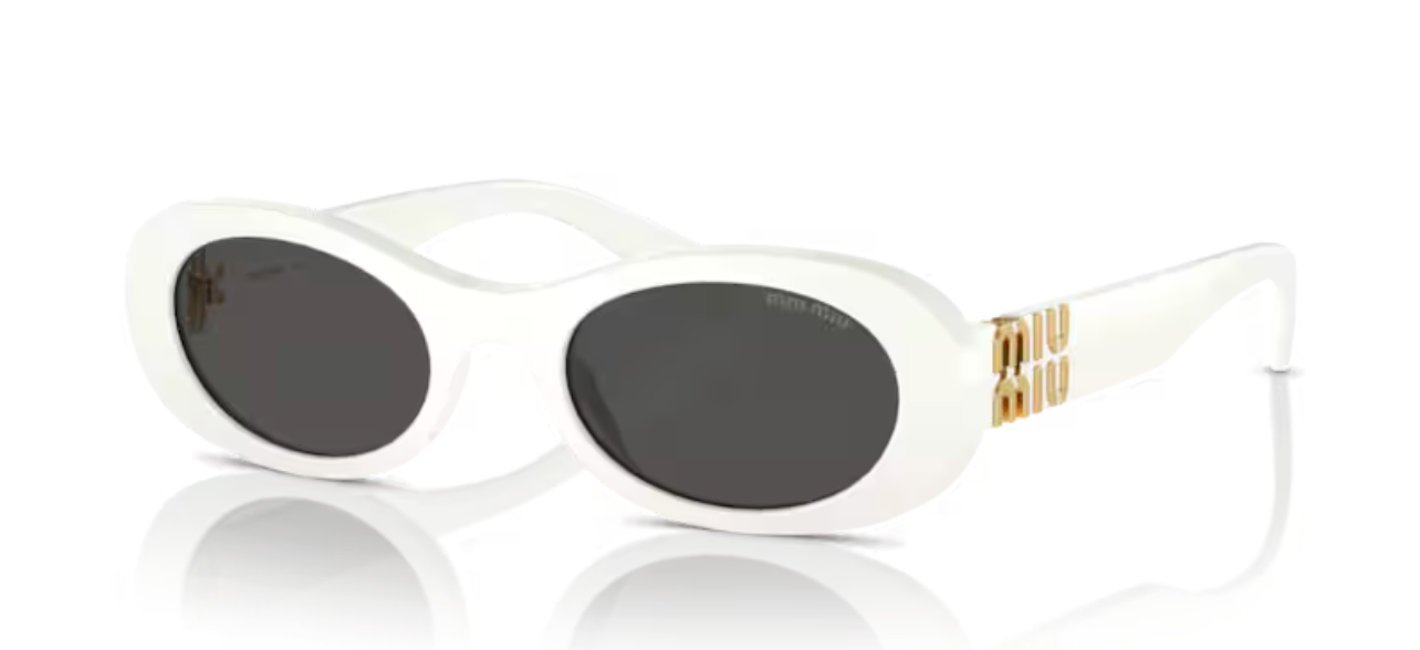 Lunette de soleil miu miu 1425S0 - Blanc ivoire