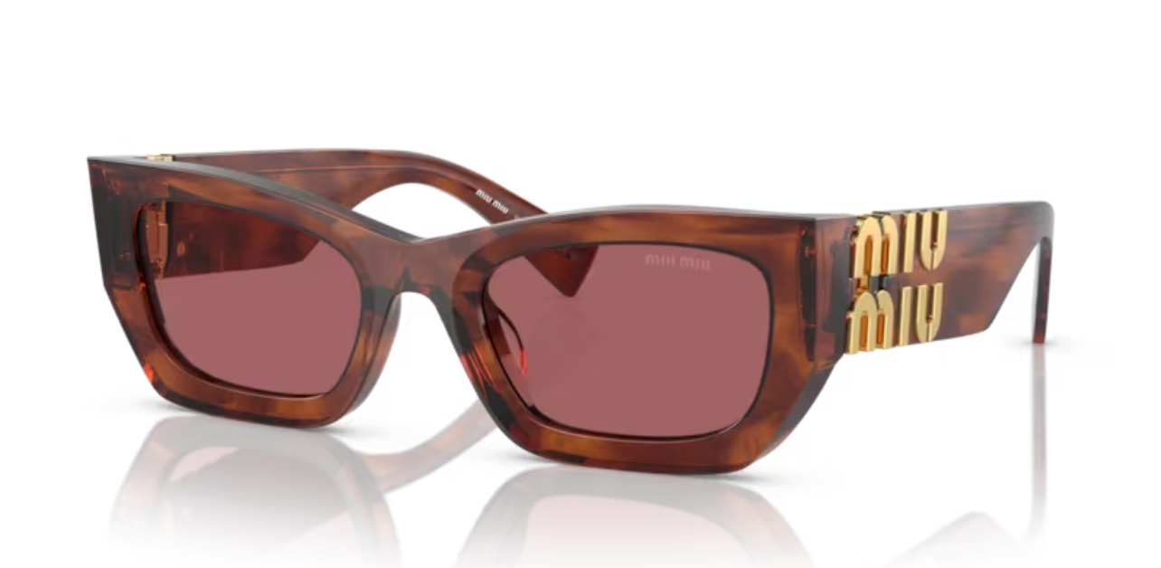 Lunette de soleil miu miu 11Q08S - Rayures tabac