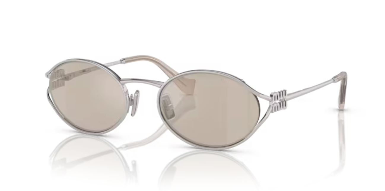 Lunette de soleil miu miu 1BC10F - Argent