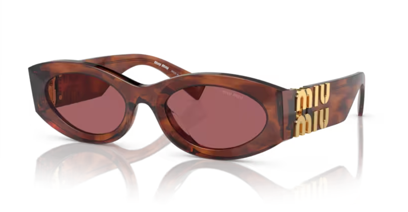 Lunette de soleil miu miu 11Q08S - Rayures tabac