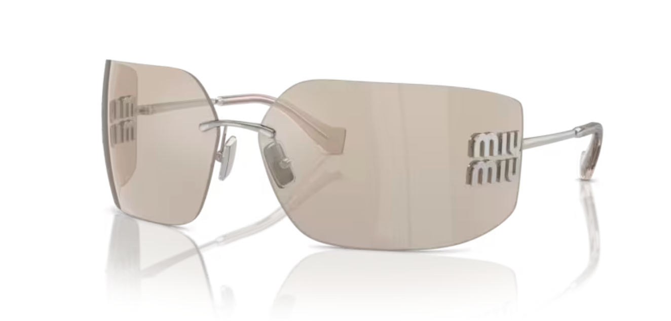 Lunette de soleil miu miu 1BC10F - Argent