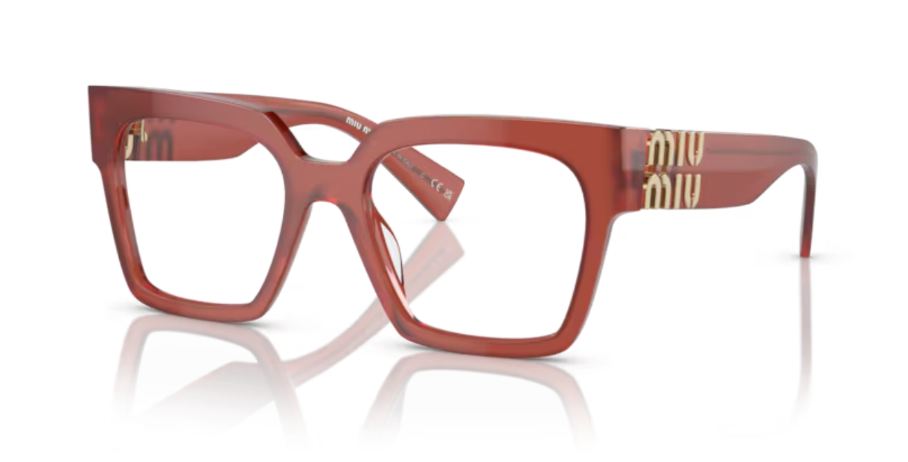 Lunette de vue Miu Miu MU 04UV 10M1O1 - Cognac opalescent