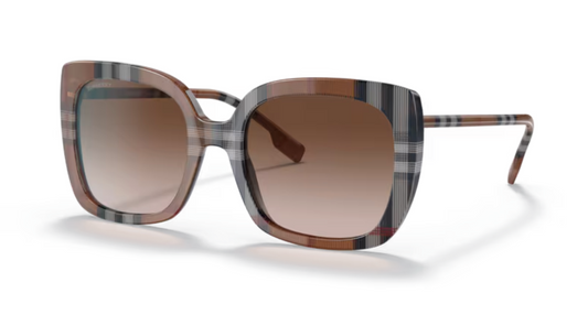 Lunette de soleil BURBERRY 400513 - Carreaux marron