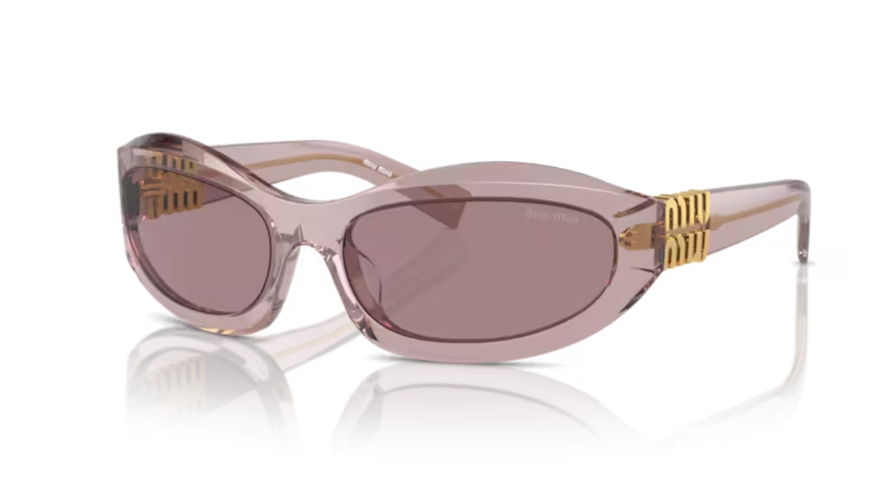 Lunette de soleil miu miu  MU 14ZS 12W20I - Mauve trasparent