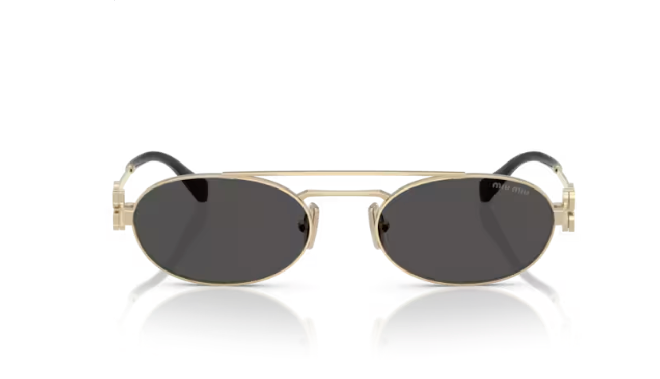 Lunette de soleil miu miu 0MU 54ZS ZVN08Z - Or pâle