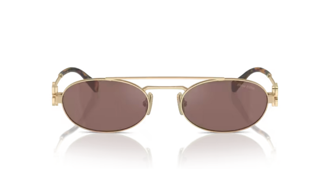 Lunette de soleil miu miu 0MU 54ZS ZVN70D - Or pâle