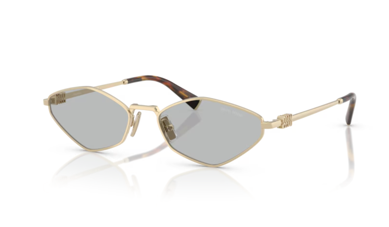 Lunette de soleil miu miu 0MU 56ZS ZVN50K - Or pâle