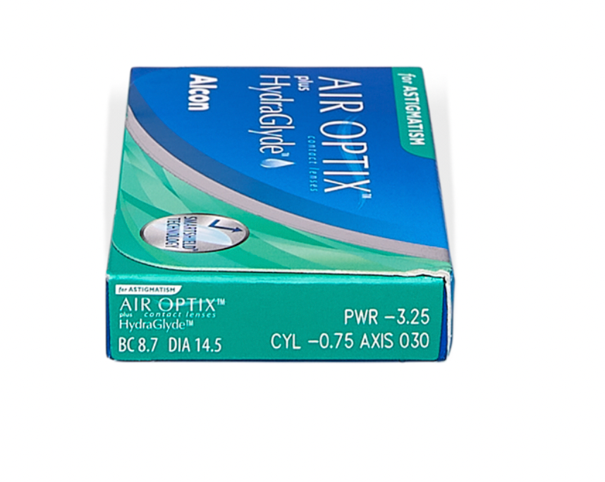 Air Optix plus Hydraglyde for Astigmatism (6)  - 6 lentilles mensuelles toriques - Alcon