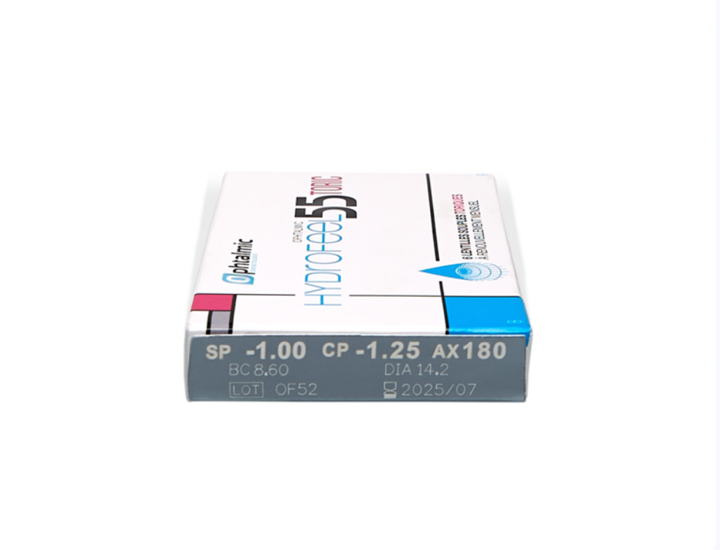 Hydrofeel 55 Toric (6)- 6 lentilles mensuelles toriques -Ophtalmic Compagnie