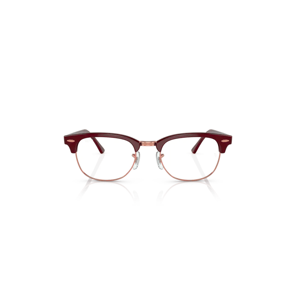 Lunette de vue Rayban 8230 - Bordeaux sur or rose