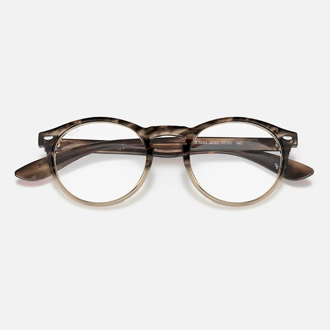 LUNETTES RAY-BAN RX 5283 - 8107 HAVANE MARRON DÉGRADÉ - UNISEX