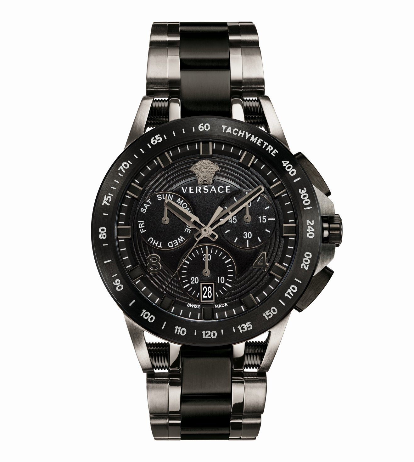 Versace - VERB00618 Montre à cadran noir pour homme