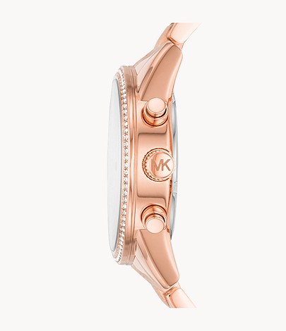 Michael Kors MK6598 Ritz Montre analogique à quartz analogique pour femme Or rose