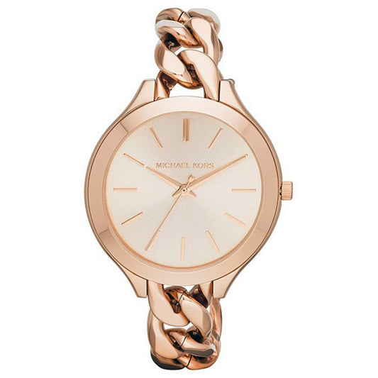 Michael Kors  MK3223 Montre Runway Maillons acier or rose pour femme