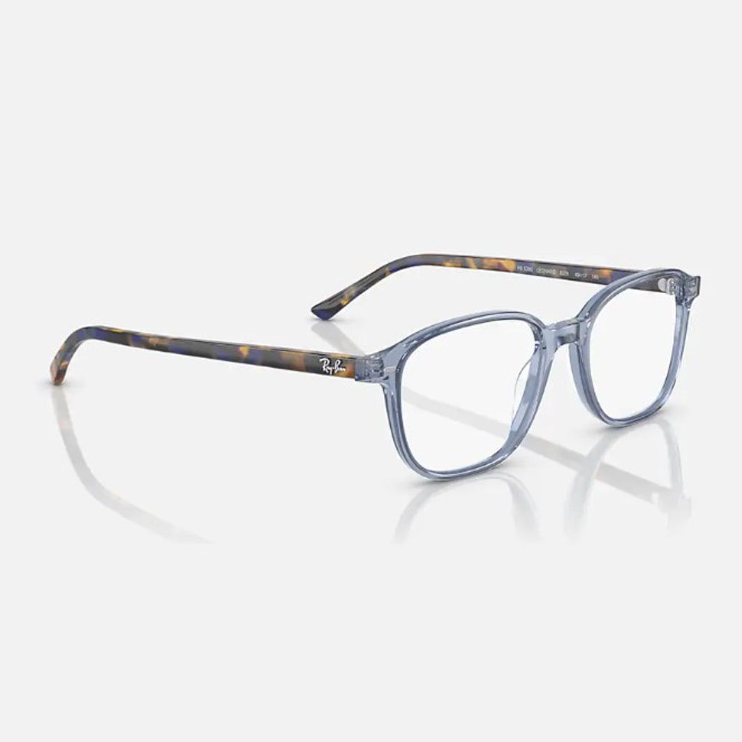 LUNETTES DE VUE RAY-BAN 0RX5393 - LEONARD / 8228 - TRANSPARENT BLEU